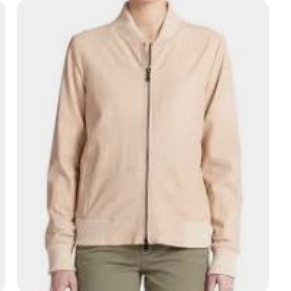 Vince leather bomber jacket - tan - Picture 11 of 14